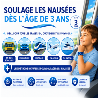 Sea-Band Enfant — Bracelet d'acupression anti-nausées